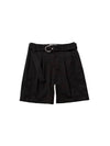 Band Drawstring Shorts Black - STAMPD - BALAAN 1