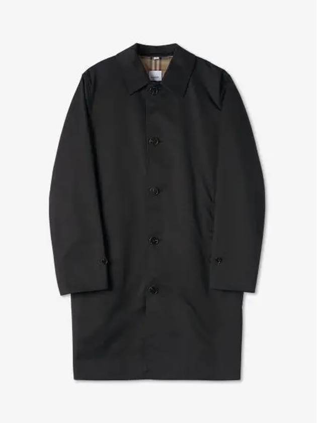 Cotton Inner Check Single Coat Black - BURBERRY - BALAAN 2