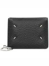 4 Stitch Keyring Card Wallet Black - MAISON MARGIELA - BALAAN 1