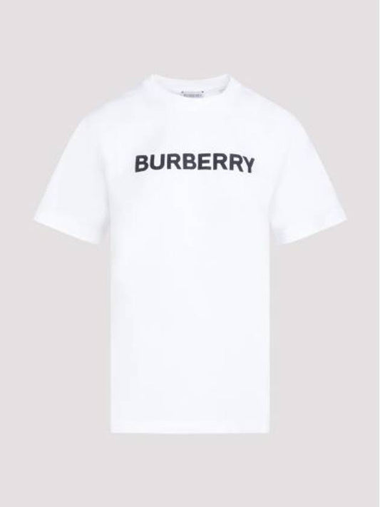 Short Sleeve T-Shirt 8080325 A1464 WHITE - BURBERRY - BALAAN 1