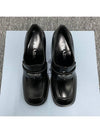 Brushed Leather Loafers Pumps Black - PRADA - BALAAN 7