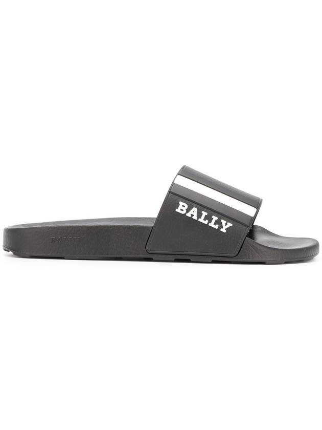 Men's Logo Slippers Black - BALLY - BALAAN 2