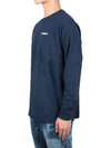 P6 Logo Responsibili Long Sleeve T-Shirt Navy - PATAGONIA - BALAAN 4