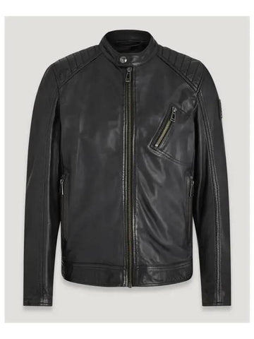 VRACER BLACK Lambskin biker jacket - BELSTAFF - BALAAN 1