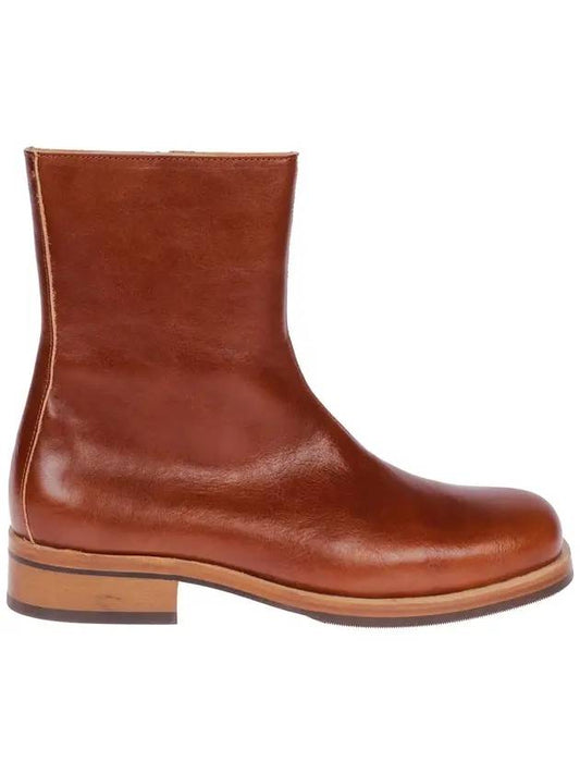 Camion Leather Ankle Boots Cognac Brown - OUR LEGACY - BALAAN.