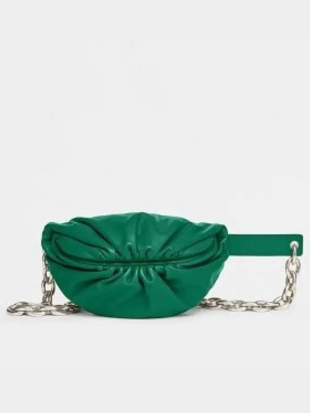 Chain Leather Belt Bag Green - BOTTEGA VENETA - BALAAN 2