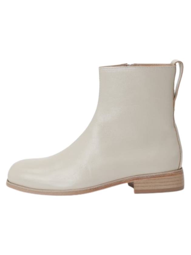 Michaelis Leather Ankle Boots Dusty White - OUR LEGACY - BALAAN 1