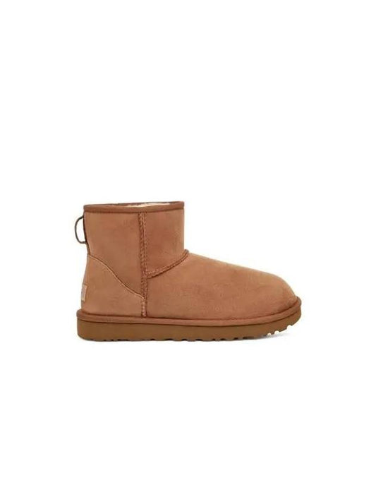 for women overlock stitch mini boots classic ll chestnut 270265 - UGG - BALAAN 1