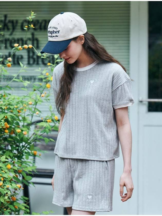 MET summer knit round t shirt gray - METAPHER - BALAAN 3