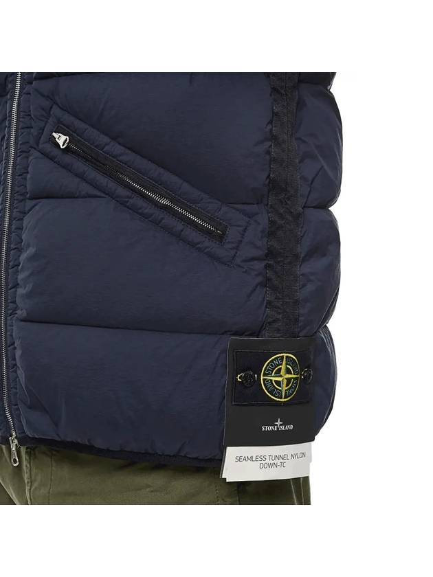 Seamless Tunnel Nylon Down Vest Navy - STONE ISLAND - BALAAN 5