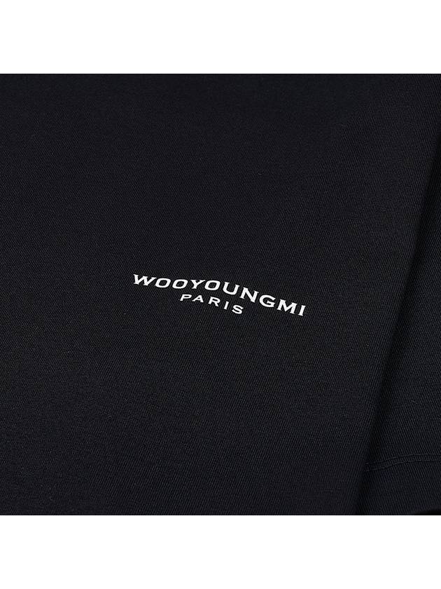 Square Patch Logo Short-Sleeve T-Shirt Black - WOOYOUNGMI - BALAAN 6