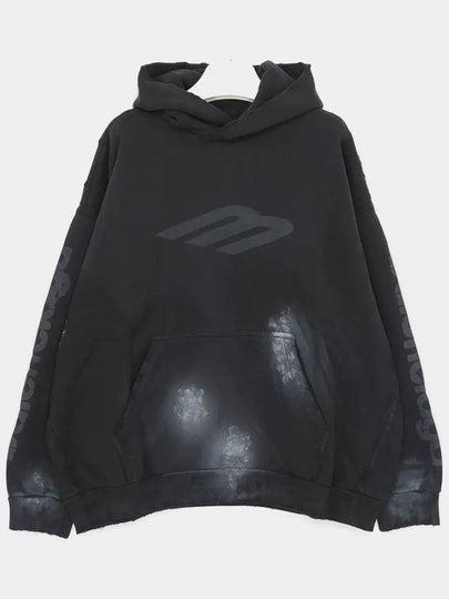 Logo Print Hoodie Black - BALENCIAGA - BALAAN 2