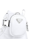 Pouch Re-Nylon Wheel High Top Sneakers White - PRADA - BALAAN 8