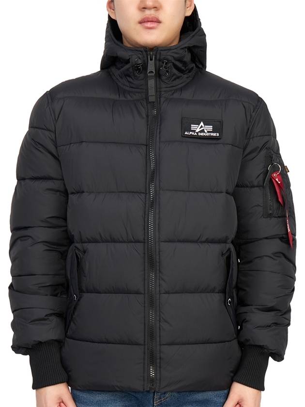 Hooded Padded Jumper Jacket Black - ALPHA INDUSTRIES - BALAAN 2