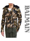 Camo Biker Hooded Jacket Green - BALMAIN - BALAAN 2