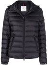 Women's BLES Hood Lightweight Padded Black - MONCLER - BALAAN.