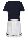 Color combination pleated tennis dress MW3AO100 - P_LABEL - BALAAN 7