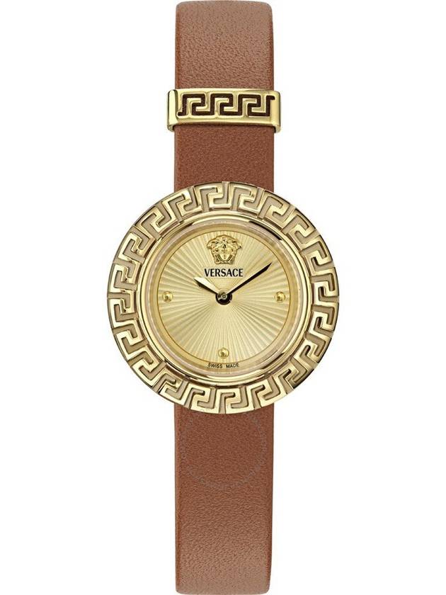 Versace La Greca Quartz Gold Dial Ladies Watch VE8C00124 - VERSACE - BALAAN 1