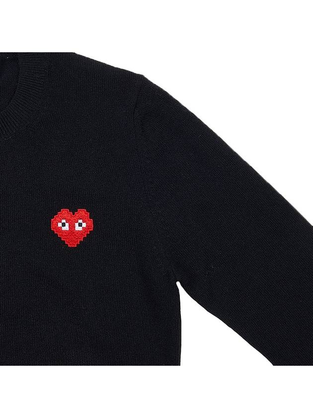 Pixel logo patch cardigan P1N083 BLACK - COMME DES GARCONS - BALAAN 4