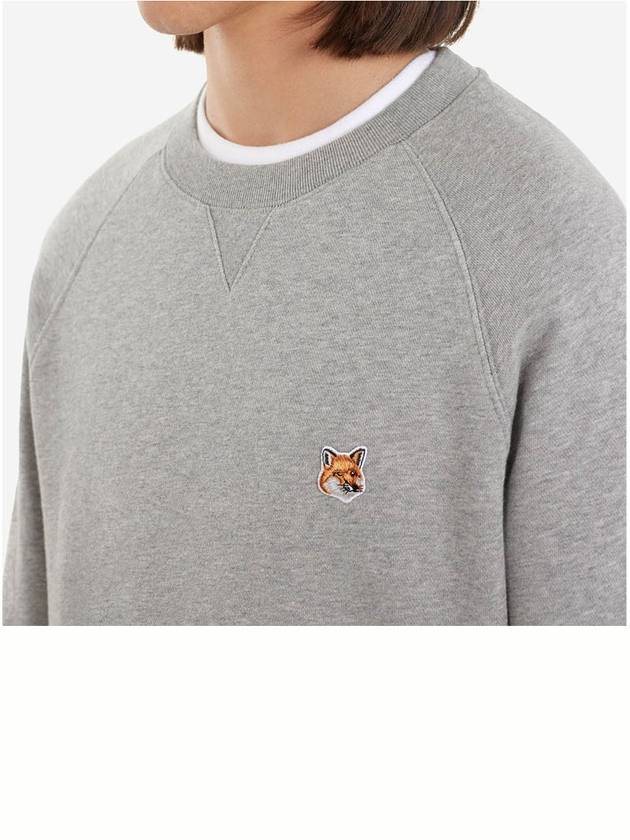 Fox Head Patch Classic Sweatshirt Grey Melange - MAISON KITSUNE - BALAAN 6