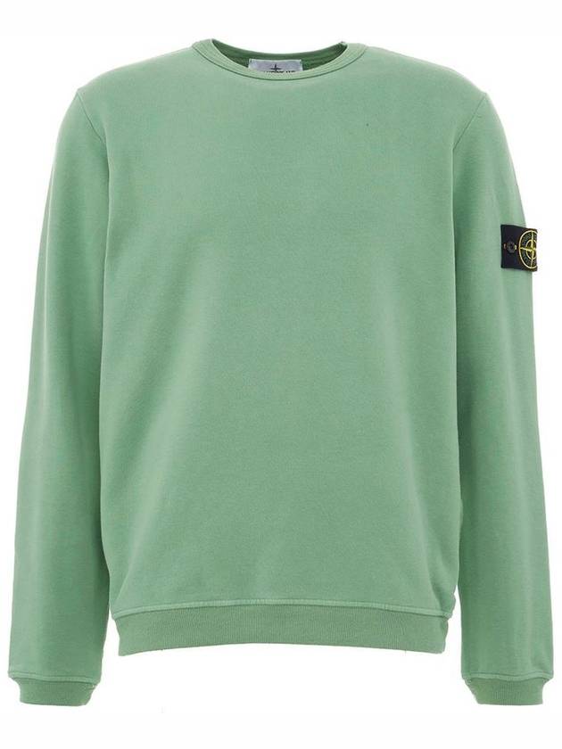 Waffen Patch Crew Neck Sweatshirt Sage Green - STONE ISLAND - BALAAN 1