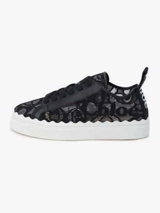 Lauren Lace Low Top Sneakers Black - CHLOE - BALAAN 2