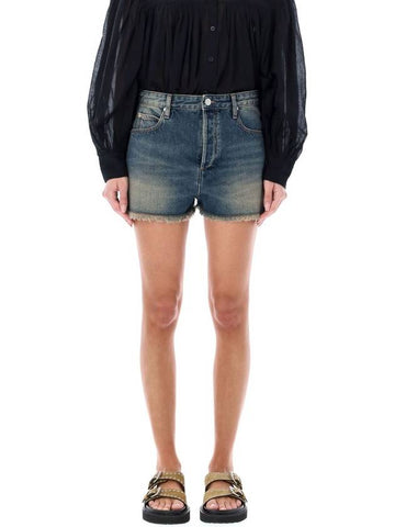 Lesia denim shorts - ISABEL MARANT ETOILE - BALAAN 1