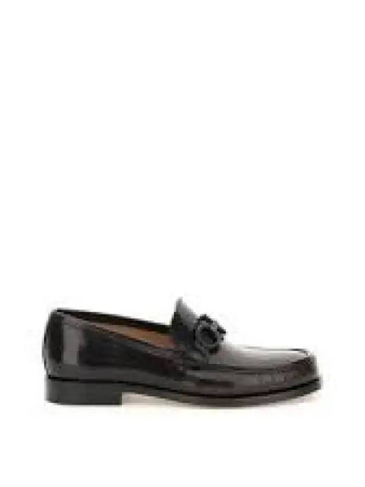 SALVATORE Ferragamo Gancini Ornament Moccasin Shoes Black 02B715749434 970270 - SALVATORE FERRAGAMO - BALAAN 1