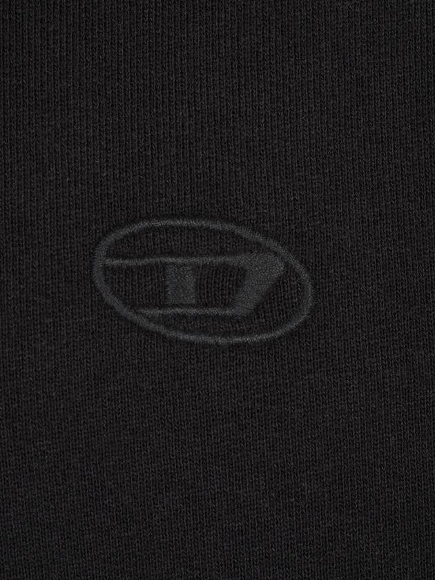 Men's Logo Embroidery Sweatshirt Black - DIESEL - BALAAN 4