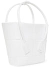 Arco Mini Rubber Tote Bag White - BOTTEGA VENETA - BALAAN 4