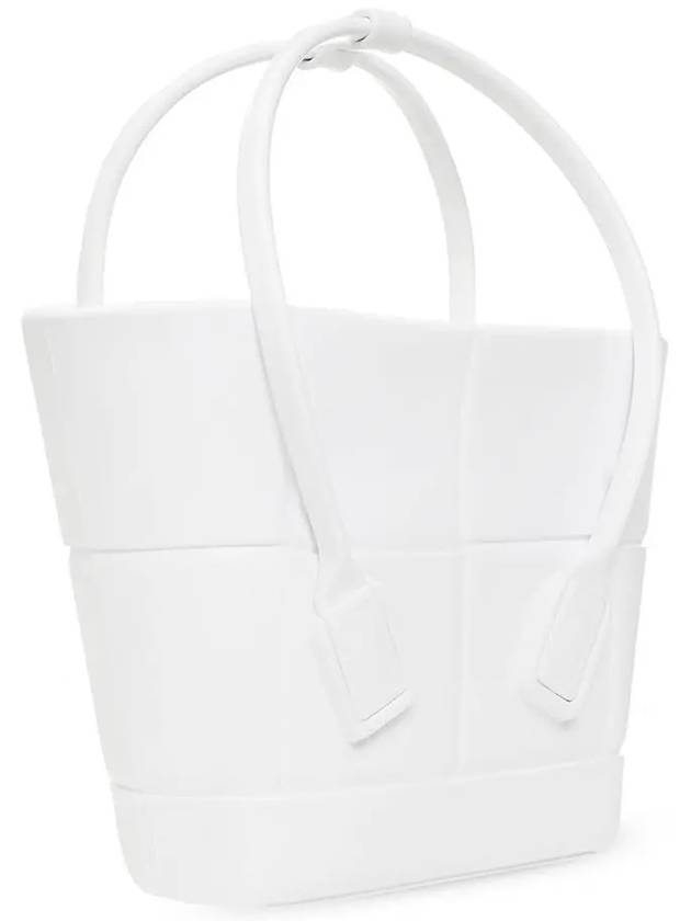 Arco Mini Rubber Tote Bag White - BOTTEGA VENETA - BALAAN 4