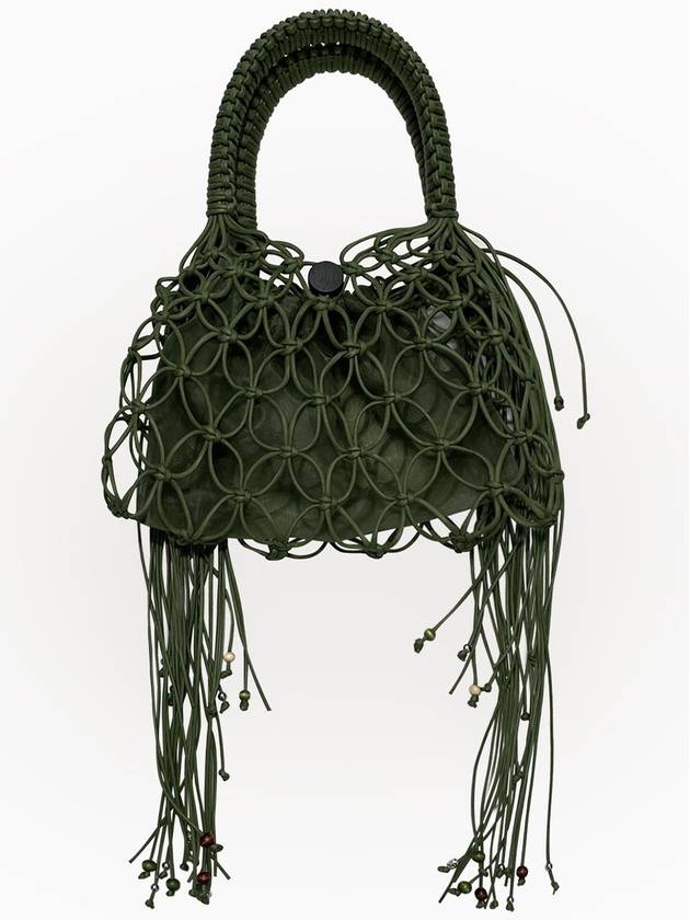 Macrame Tassel Tote Bag_GREEN Women's Tote Bag - RUBATI - BALAAN 2