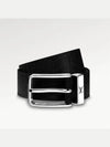 Pont Neuf 35mm Leather Belt Black - LOUIS VUITTON - BALAAN 3