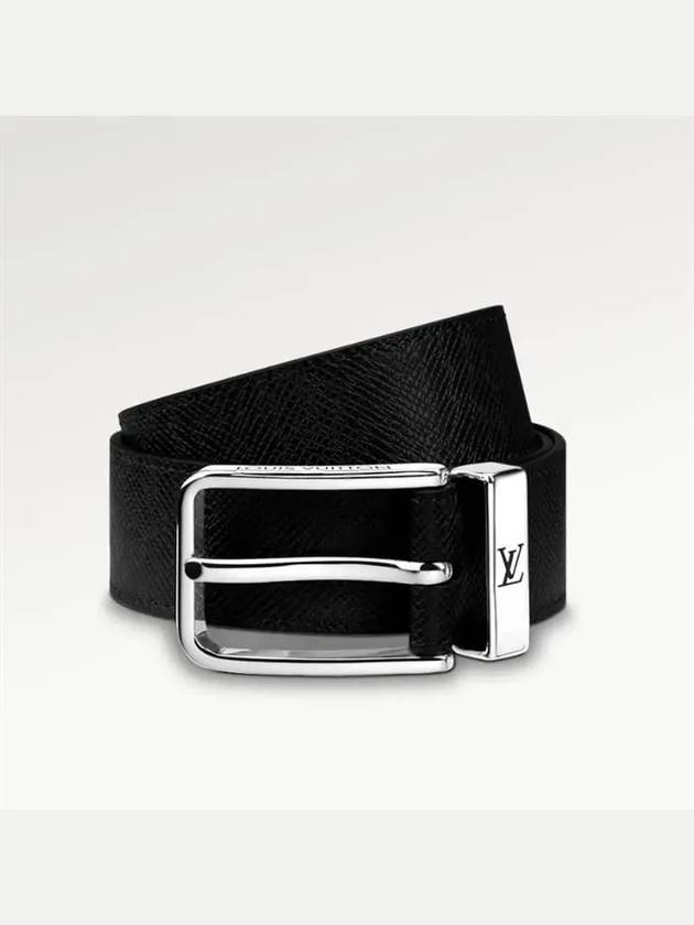 Pont Neuf 35mm Leather Belt Black - LOUIS VUITTON - BALAAN 3