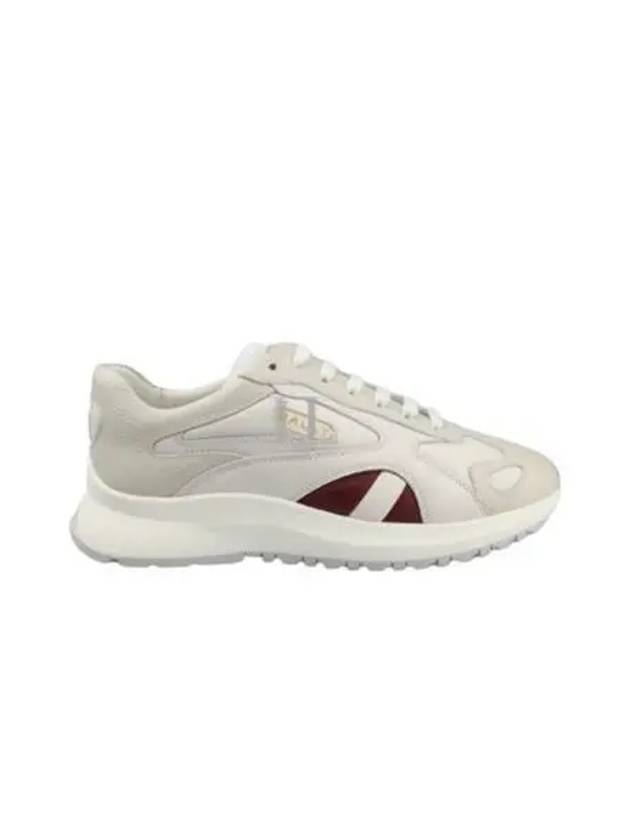 Outline Leather Low-Top Sneakers White - BALLY - BALAAN 2