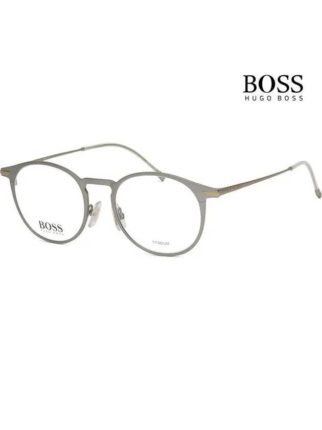 Hugo Boss Glasses Frame BOSS1252 R81 Round Titanium Light Glasses - HUGO BOSS - BALAAN 1