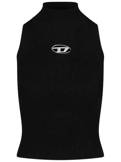 Ribbed Knit Turtleneck Black - DIESEL - BALAAN 2