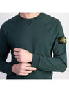 OLD Treatment Wappen Patch Crew Neck Sweatshirt Green - STONE ISLAND - BALAAN 6