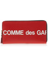 Logo long wallet SA0110HL RED - COMME DES GARCONS - BALAAN 1