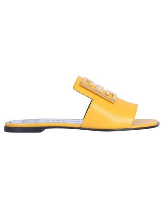 4G Logo Slippers Yellow - GIVENCHY - BALAAN 1