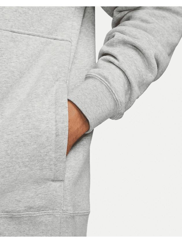 Sportswear Club Brushed Half Zip Up Sweatshirt Grey - NIKE - BALAAN 5