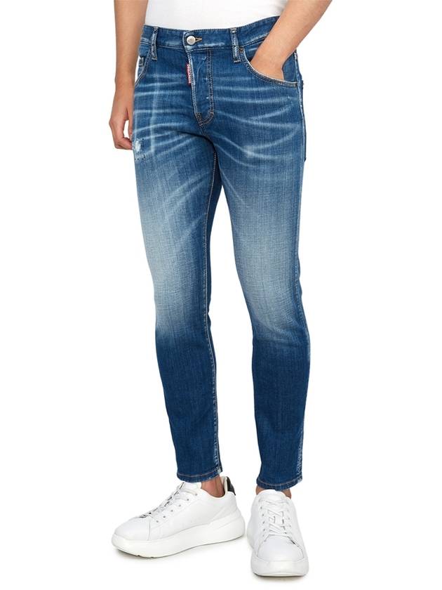 Distressed Skinny Jeans Blue - DSQUARED2 - BALAAN 5