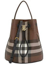 Small TB Bucket Bag Dark Birch Brown - BURBERRY - BALAAN 2