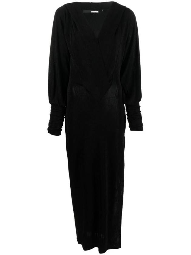 Rotate Birger Christensen Slinky Maxi Hooded Dress Clothing - ROTATE - BALAAN 1