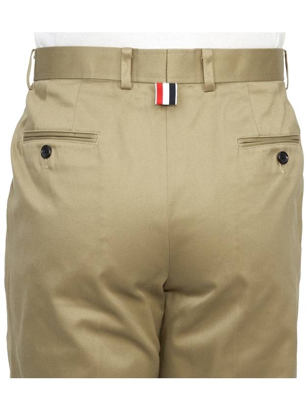 Unconstructed Chino Cotton Twill Shorts Beige - THOM BROWNE - BALAAN 7