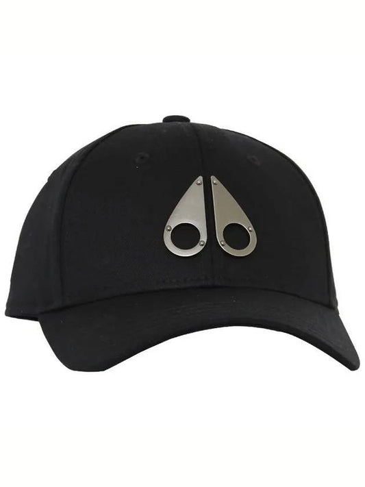 Metal Logo Icon Ball Cap Black Silver - MOOSE KNUCKLES - BALAAN 1