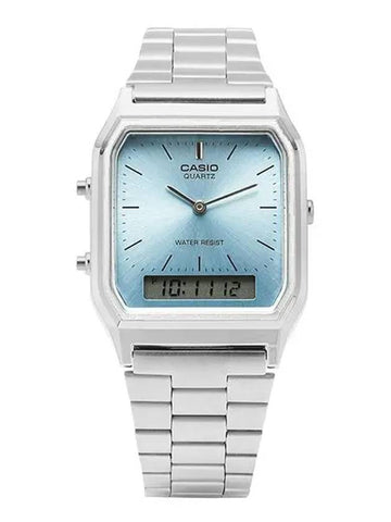 AQ 230A 2A1MQYDF 2A1 Digital Analog Square Vintage Retro Metal Watch - CASIO - BALAAN 1