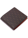 Monogram Canvas All Over Half Wallet Brown - SAINT LAURENT - BALAAN 6