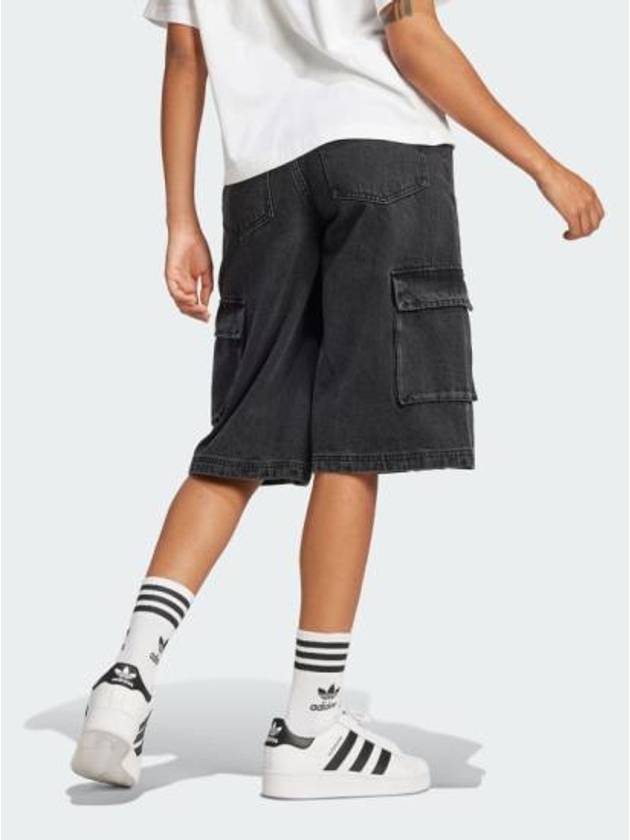 Adilenium 2 Denim Capri Shorts Black - ADIDAS - BALAAN 3