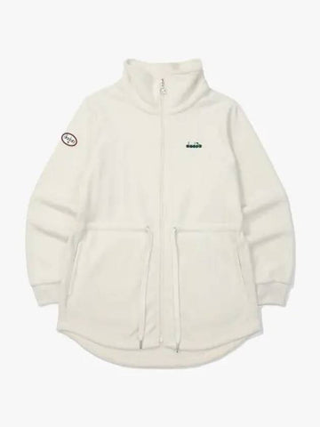 Diadora Tenero Terry Zip up Jacket Women IVORY - DIADORA - BALAAN 1